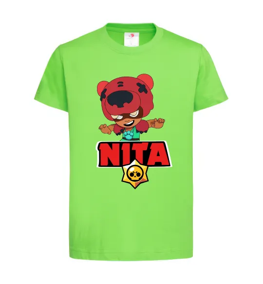 Детская футболка Brawl Stars Nita Лаймовый фото