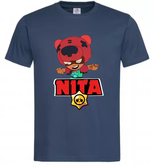 Мужская футболка Brawl Stars Nita Темно-синий фото