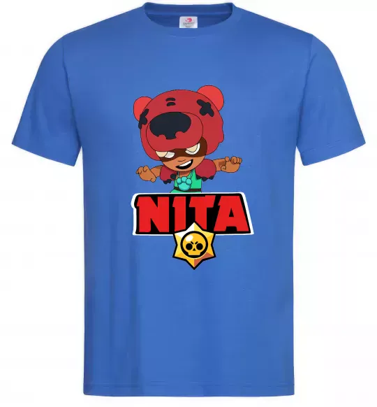 Мужская футболка Brawl Stars Nita Ярко-синий фото