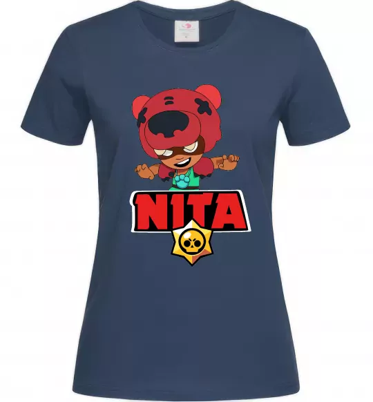 Женская футболка Brawl Stars Nita Темно-синий фото