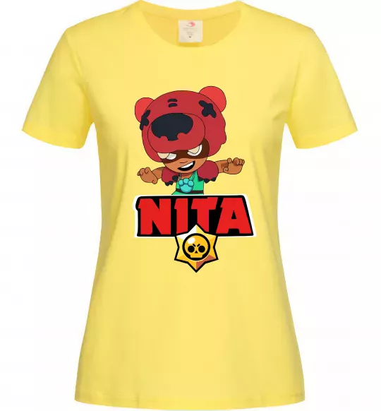 Женская футболка Brawl Stars Nita Лимонный фото