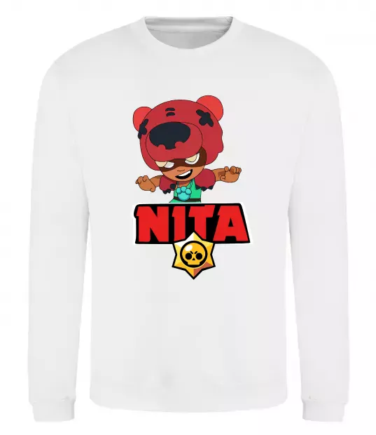 Світшот Brawl Stars Nita Білий фото