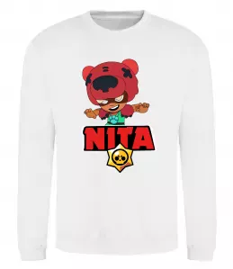 Свитшот Brawl Stars Nita Белый фото