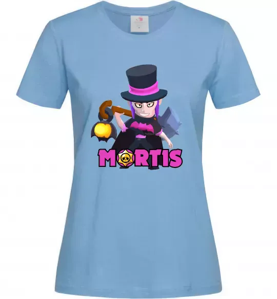 Жіноча футболка Mortis Brawl Stars Блакитний фото