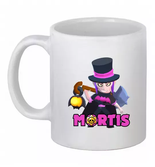 Чашка керамическая Mortis Brawl Stars Белый фото