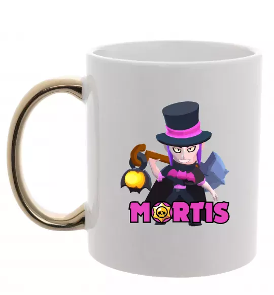 Чашка з кольоровою ручкою Mortis Brawl Stars Золото фото
