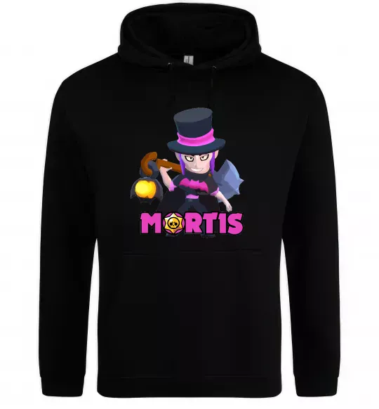 Мужская толстовка (худи) Mortis Brawl Stars Черный фото