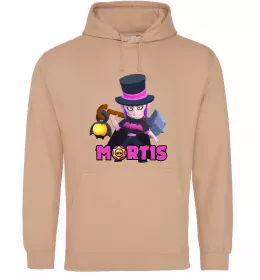 Мужская толстовка (худи) Mortis Brawl Stars Песочный фото