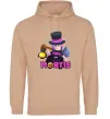 Мужская толстовка (худи) Mortis Brawl Stars Песочный фото