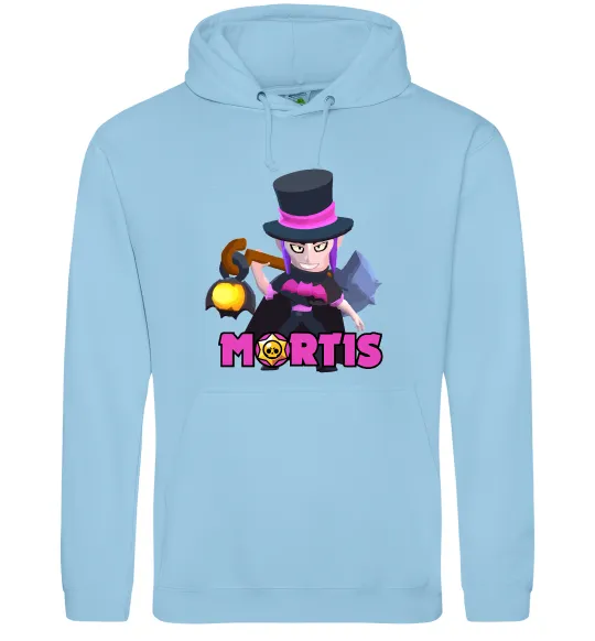 Женская толстовка (худи) Mortis Brawl Stars Голубой фото