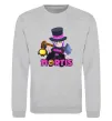 Свитшот Mortis Brawl Stars Серый меланж фото