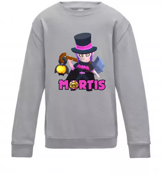 Дитячий світшот Mortis Brawl Stars Сірий меланж фото