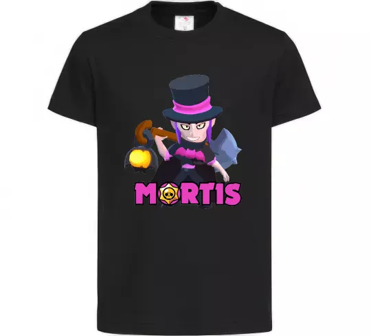 Дитяча футболка Mortis Brawl Stars Чорний фото