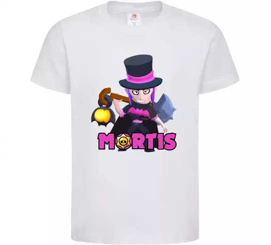Дитяча футболка Mortis Brawl Stars Білий фото