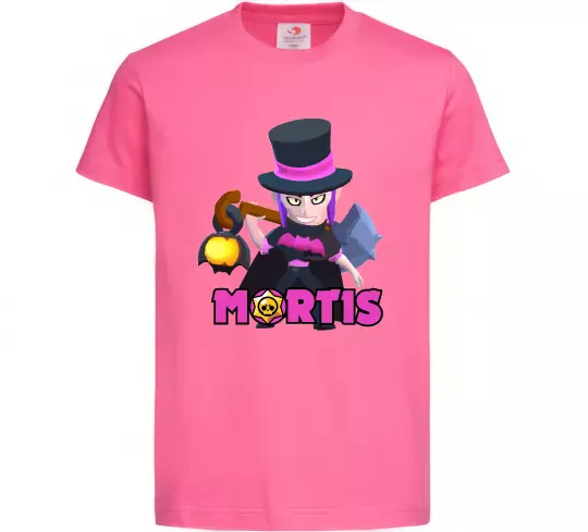 Дитяча футболка Mortis Brawl Stars Яскраво-рожевий фото