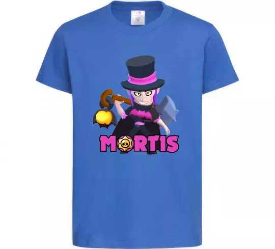 Дитяча футболка Mortis Brawl Stars Яскраво-синій фото