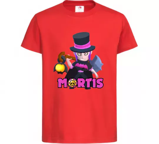 Дитяча футболка Mortis Brawl Stars Червоний фото