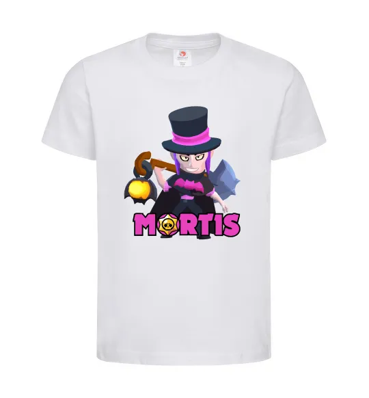 Детская футболка Mortis Brawl Stars Белый фото
