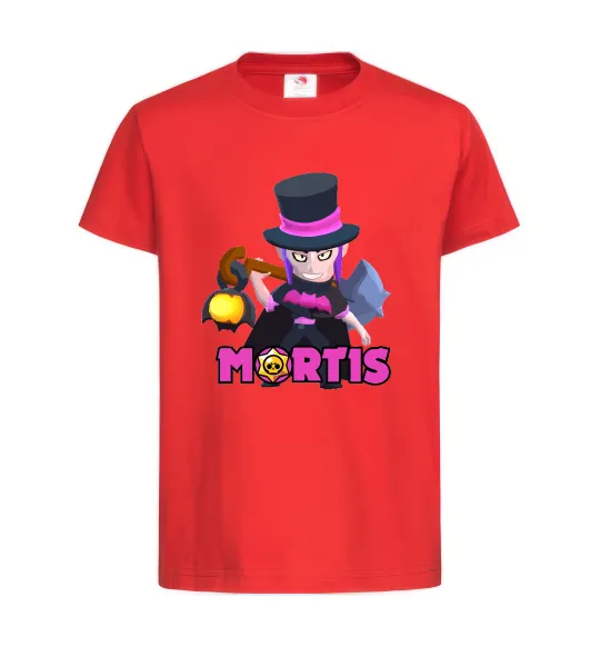 Детская футболка Mortis Brawl Stars Красный фото