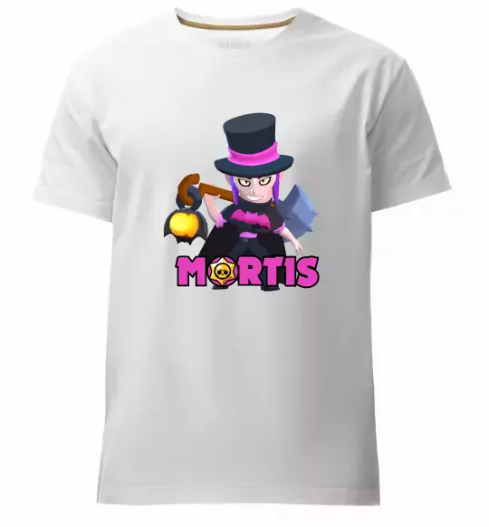 Чоловіча преміум футболка Mortis Brawl Stars Білий фото
