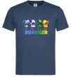 Чоловіча футболка Brawl Stars Leon skin Темно-синій фото