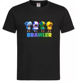 Мужская футболка Brawl Stars Leon skin Черный фото