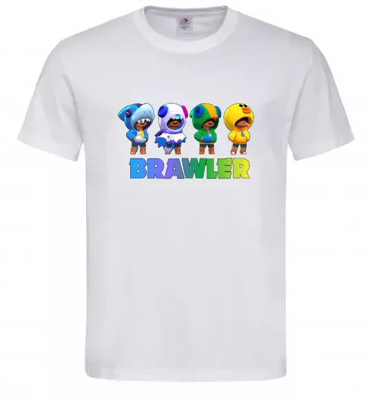 Чоловіча футболка Brawl Stars Leon skin Білий фото