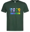 Чоловіча футболка Brawl Stars Leon skin Темно-зелений фото