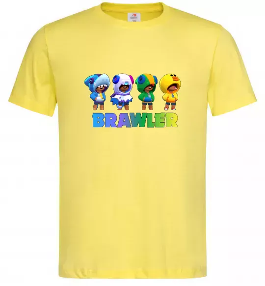 Чоловіча футболка Brawl Stars Leon skin Лимонний фото