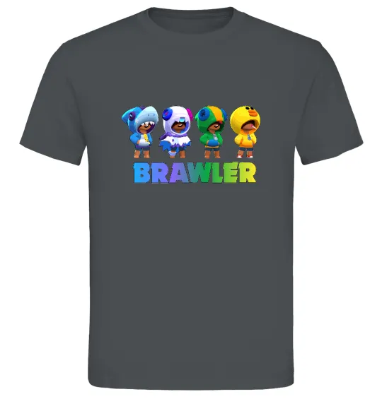 Чоловіча футболка Brawl Stars Leon skin Графіт фото