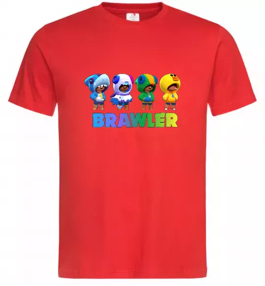 Чоловіча футболка Brawl Stars Leon skin Червоний фото