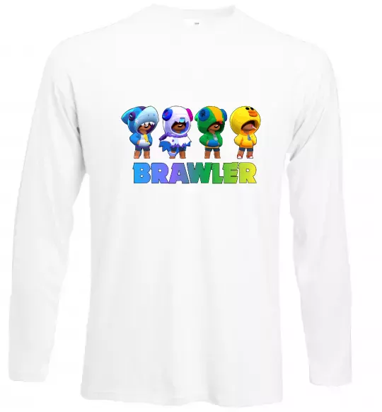 Лонгслив Brawl Stars Leon skin Белый фото