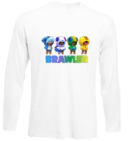 Лонгслив Brawl Stars Leon skin Белый фото