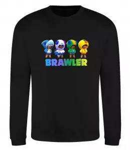 Свитшот Brawl Stars Leon skin Черный фото