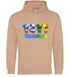 Женская толстовка (худи) Brawl Stars Leon skin Песочный фото