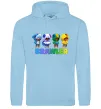 Женская толстовка (худи) Brawl Stars Leon skin Голубой фото