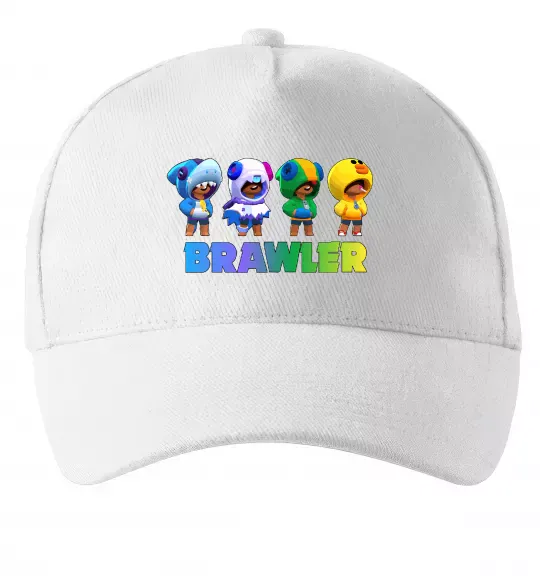 Кепка Brawl Stars Leon skin Білий фото