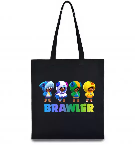 Эко-сумка Brawl Stars Leon skin Черный фото