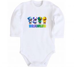 Детский боди Brawl Stars Leon skin