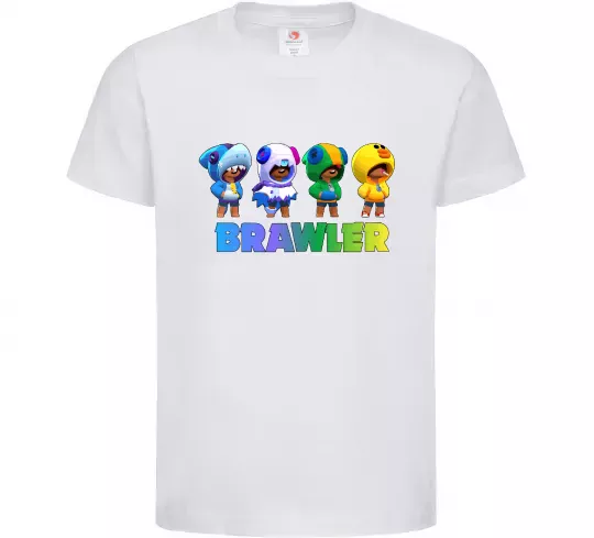 Дитяча футболка Brawl Stars Leon skin Білий фото