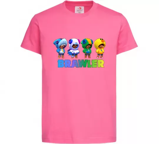 Дитяча футболка Brawl Stars Leon skin Яскраво-рожевий фото