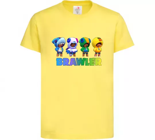 Дитяча футболка Brawl Stars Leon skin Лимонний фото