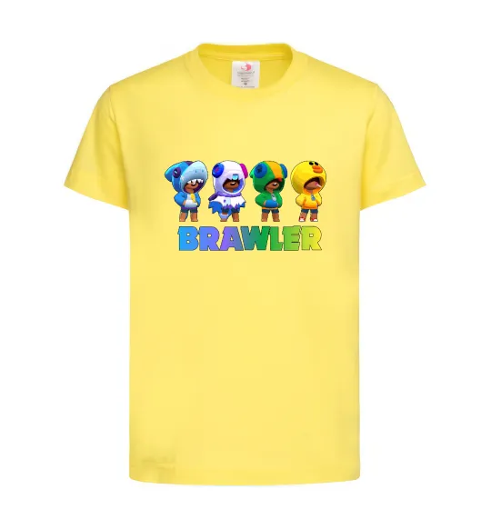Детская футболка Brawl Stars Leon skin Лимонный фото