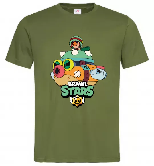 Мужская футболка Brawl Stars Hank Оливковый фото