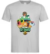 Мужская футболка Brawl Stars Hank Серый фото