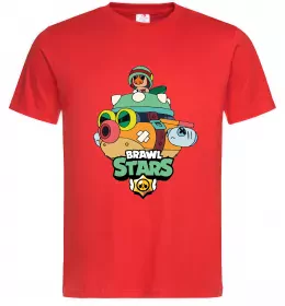 Мужская футболка Brawl Stars Hank Красный фото