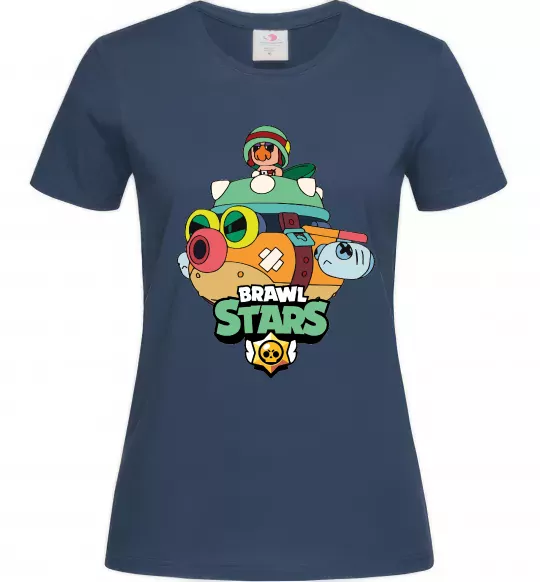 Женская футболка Brawl Stars Hank Темно-синий фото