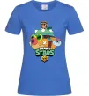 Женская футболка Brawl Stars Hank Ярко-синий фото