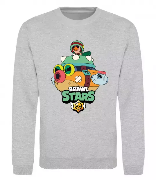 Світшот Brawl Stars Hank Сірий меланж фото