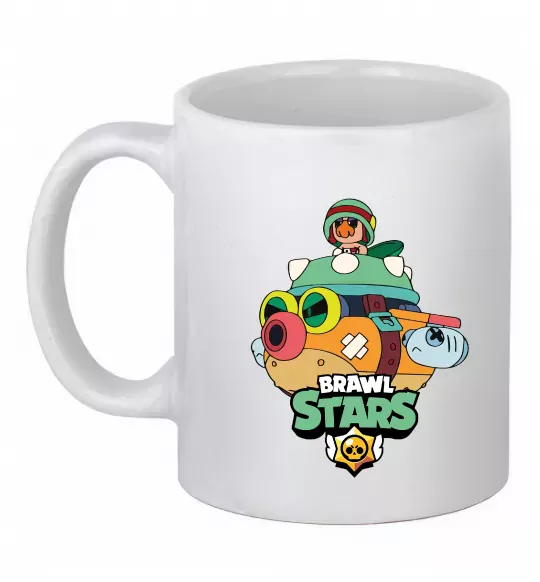 Чашка керамическая Brawl Stars Hank Белый фото